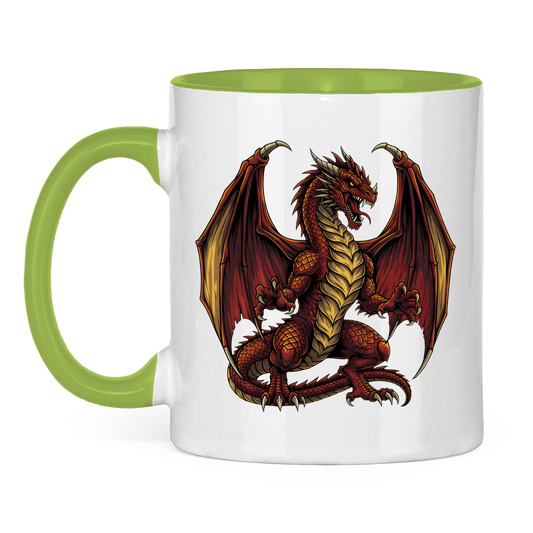 Tasse zweifarbig Red Dragon _ Roter Drache
