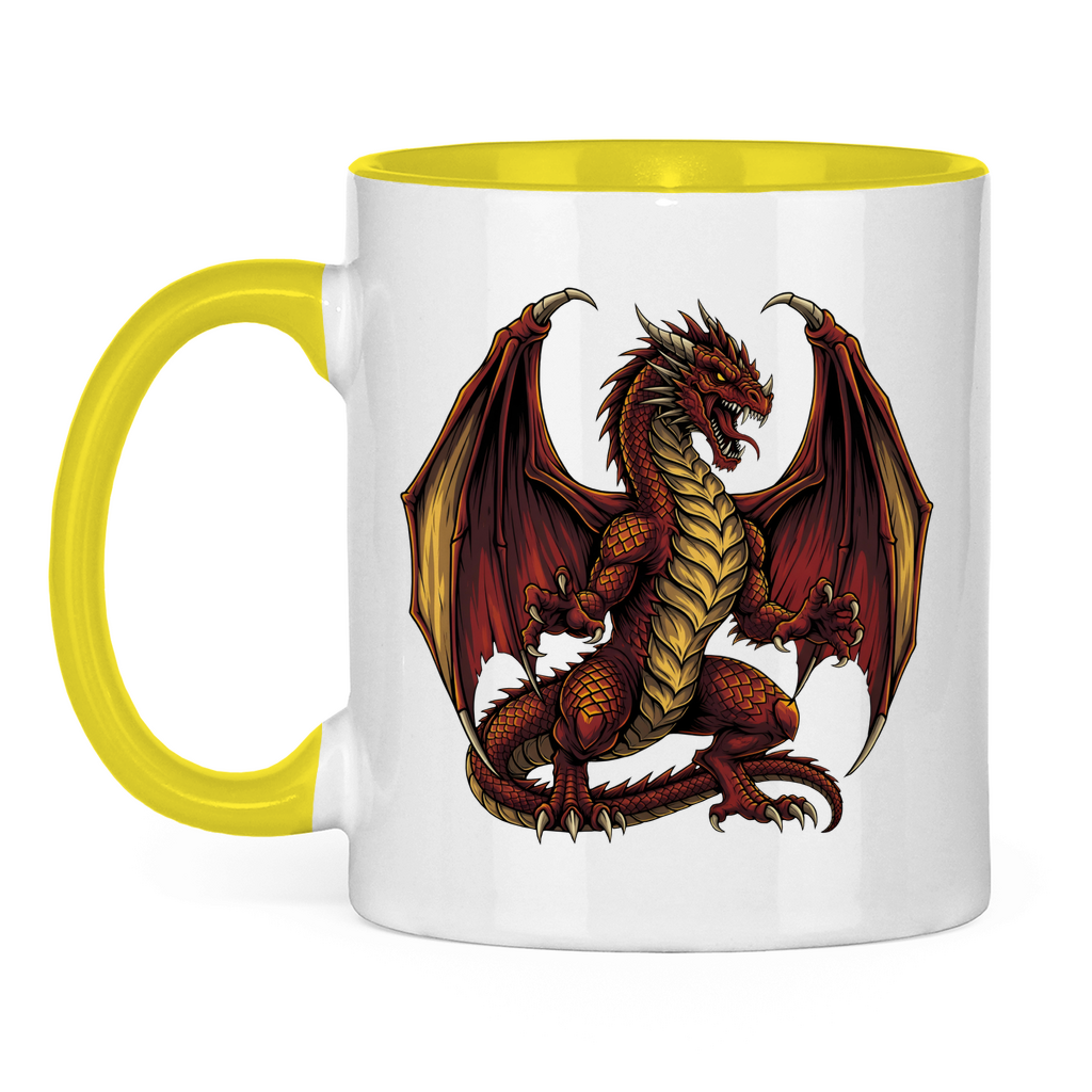Tasse zweifarbig Red Dragon _ Roter Drache