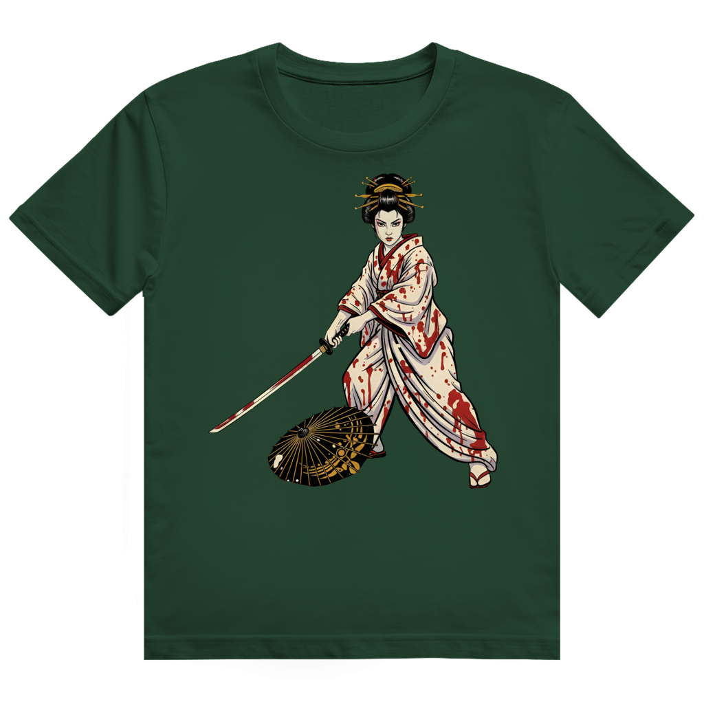 Herren Heavy Cotton T-Shirt Lady Snowblood inspired - blood spill , Tarantino kill bill