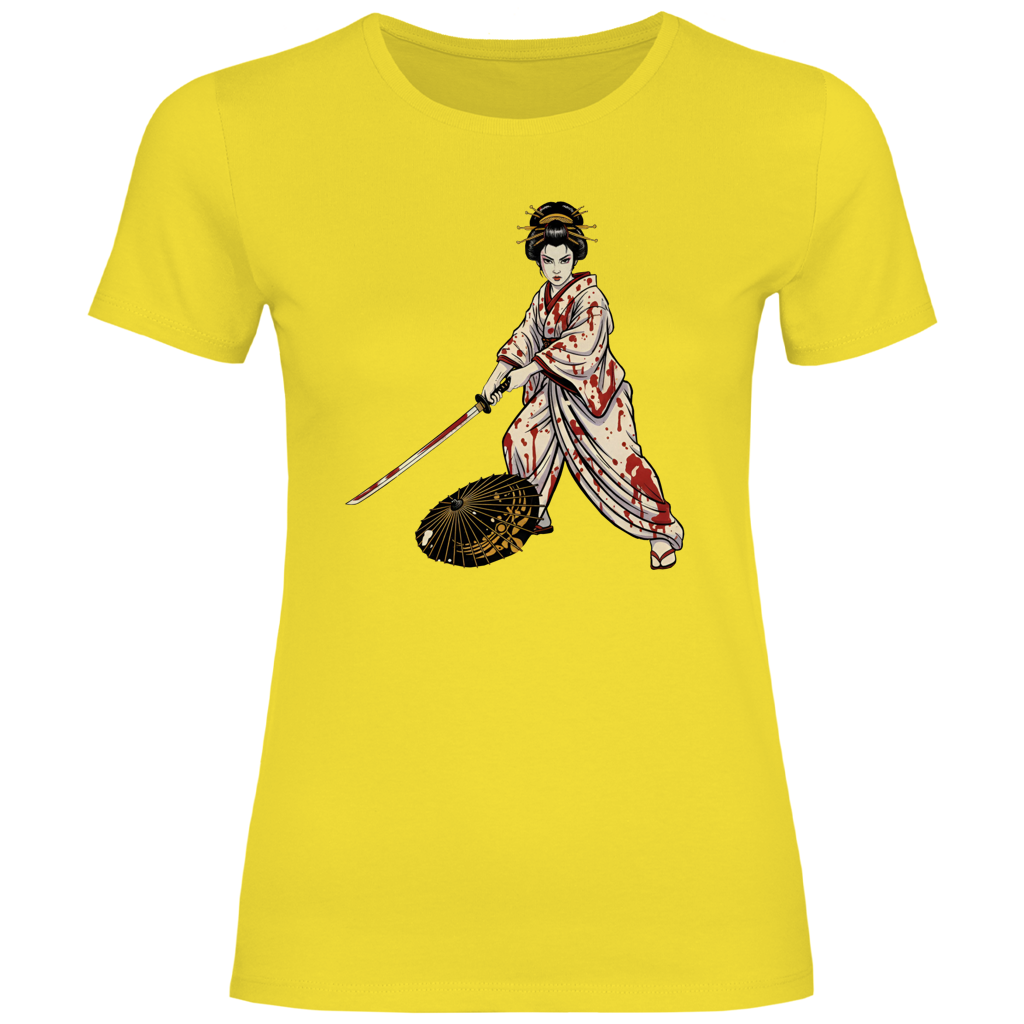 Damen T-Shirt Lady Snowblood inspired - blood spill , Tarantino kill bill
