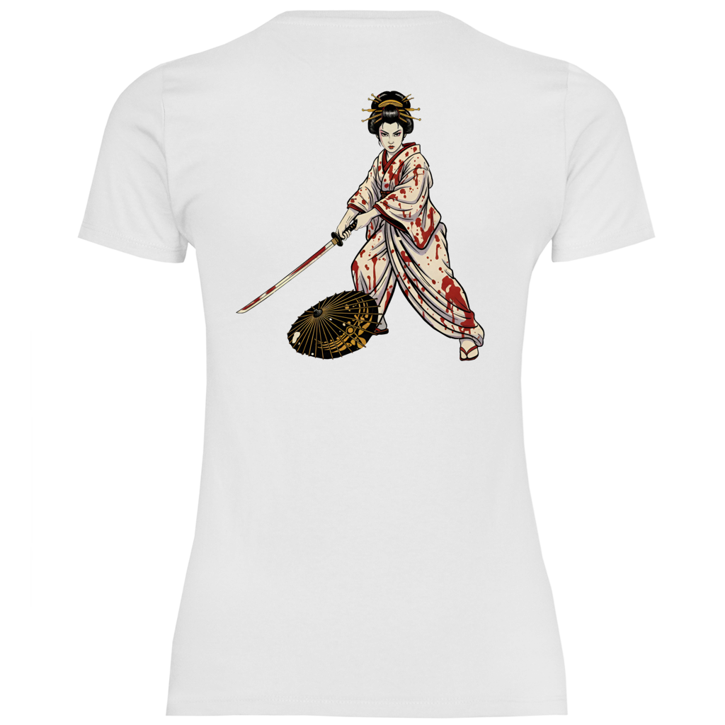 Damen T-Shirt Lady Snowblood inspired - blood spill , Tarantino kill bill