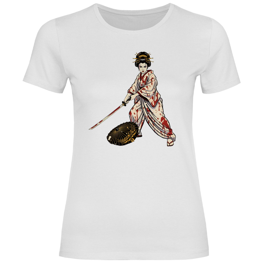 Damen T-Shirt Lady Snowblood inspired - blood spill , Tarantino kill bill