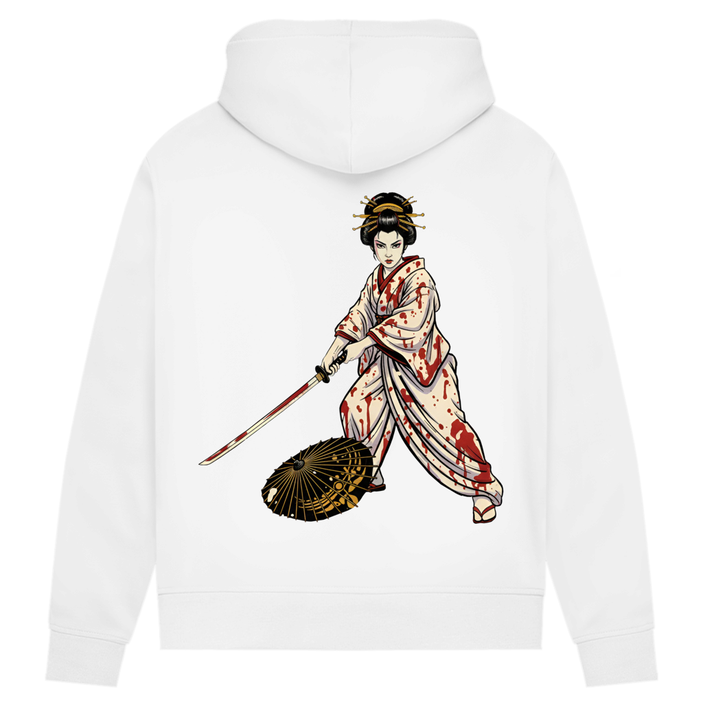 Damen Premium Bio Hoodie Lady Snowblood inspired - blood spill , Tarantino kill bill
