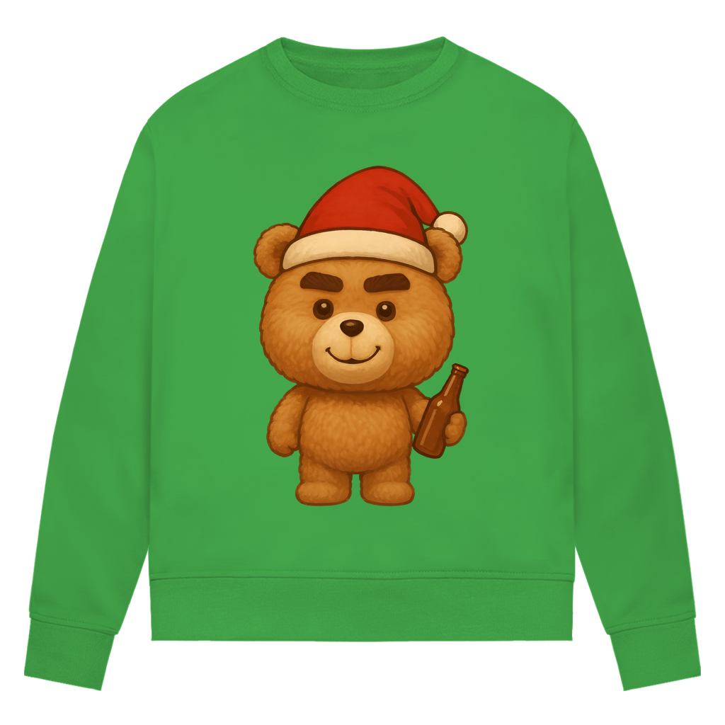 Damen Premium Bio Sweatshirt TEDDY TED SANTA