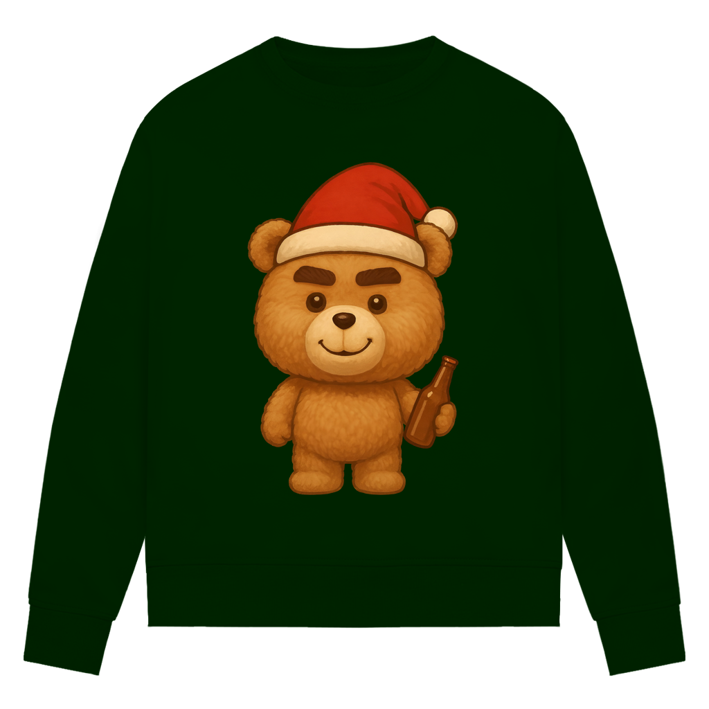 Damen Premium Bio Sweatshirt TEDDY TED SANTA