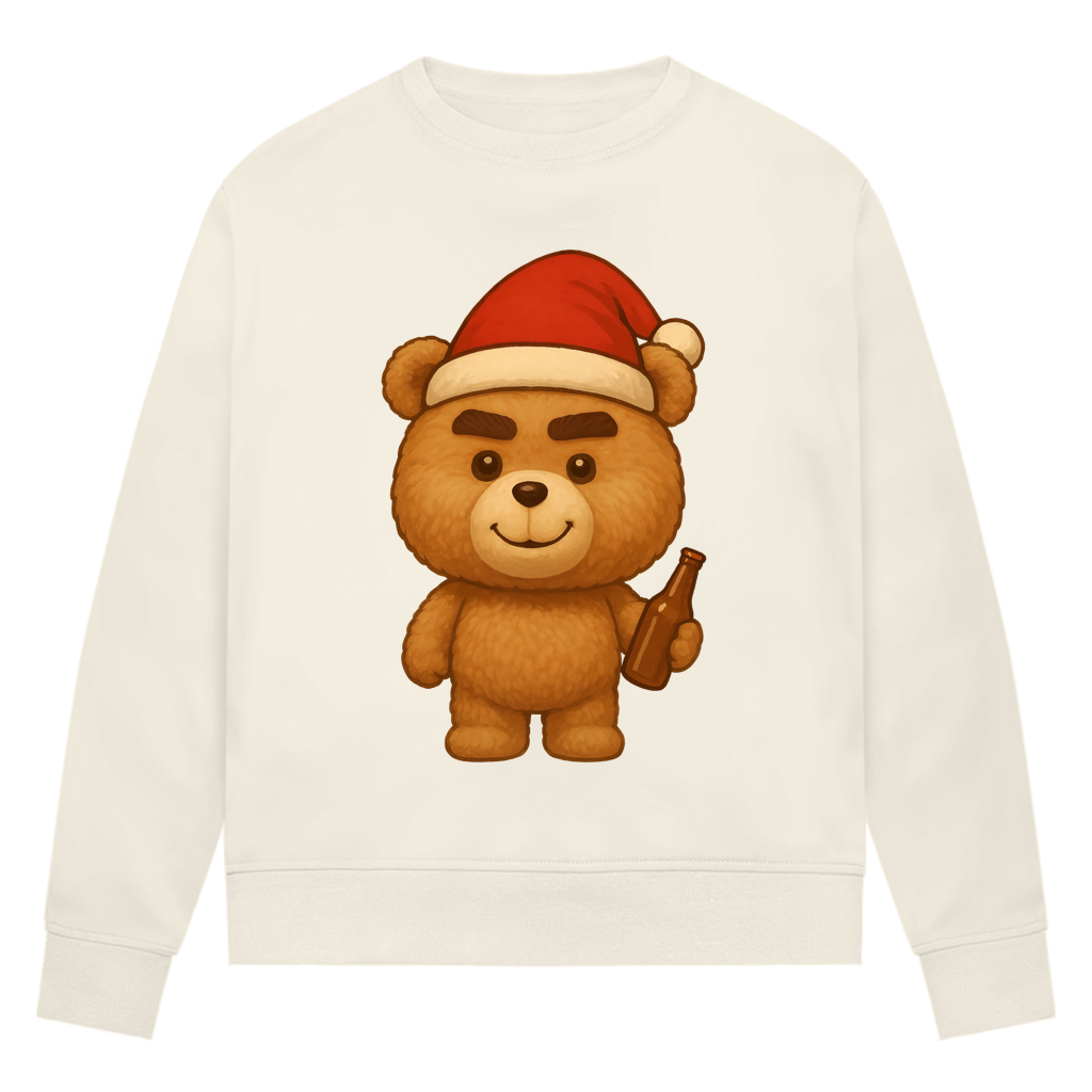Damen Premium Bio Sweatshirt TEDDY TED SANTA