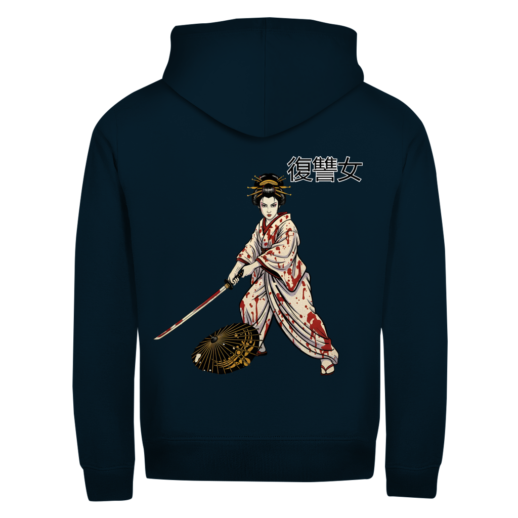 Herren Zipper Hoodie Woman of Vengeance Kanji
