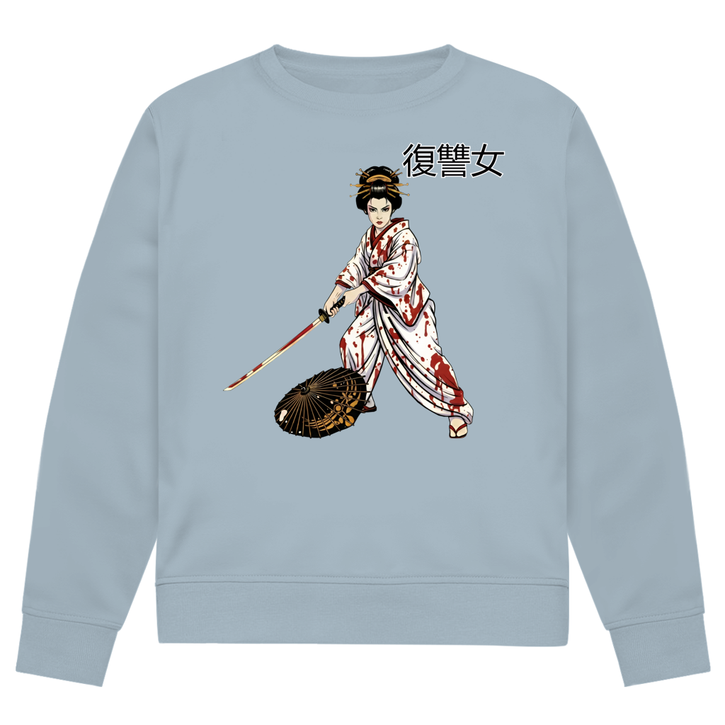 Herren Premium Bio Sweatshirt Woman of Vengeance Kanji