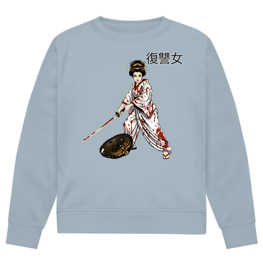 Herren Premium Bio Sweatshirt Woman of Vengeance Kanji