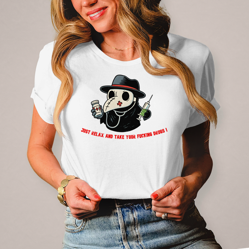 Damen T-Shirt take your fucking meds