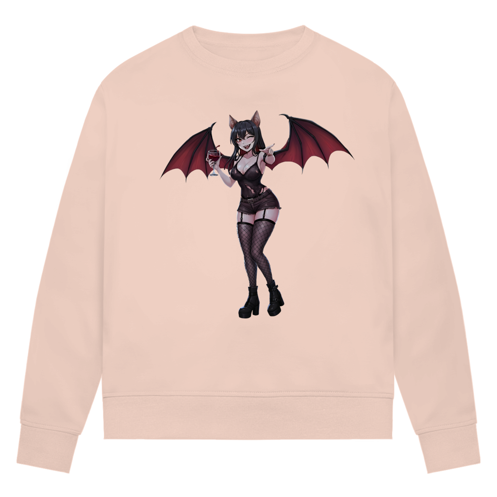 Damen Premium Bio Sweatshirt cute vampire girl