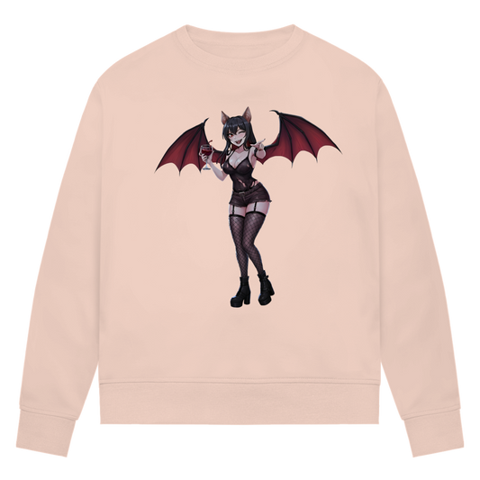 Damen Premium Bio Sweatshirt cute vampire girl