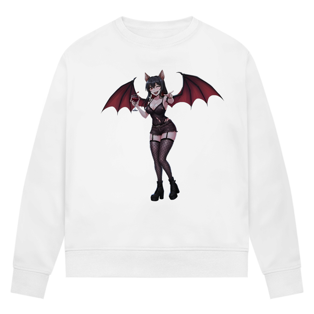 Damen Premium Bio Sweatshirt cute vampire girl