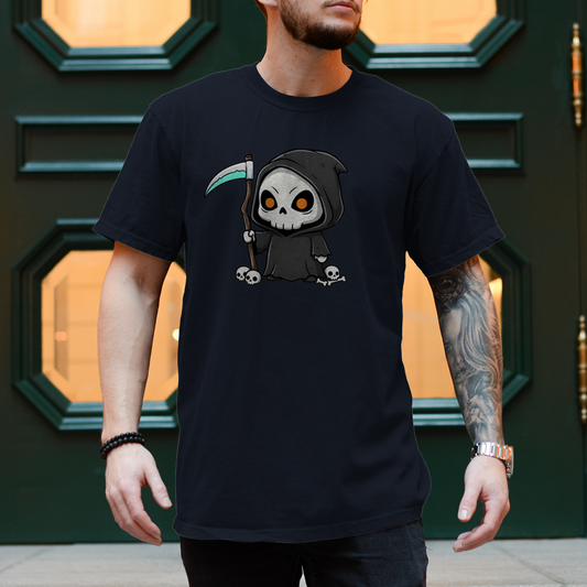 Herren T-Shirt Reaper chibi serious look