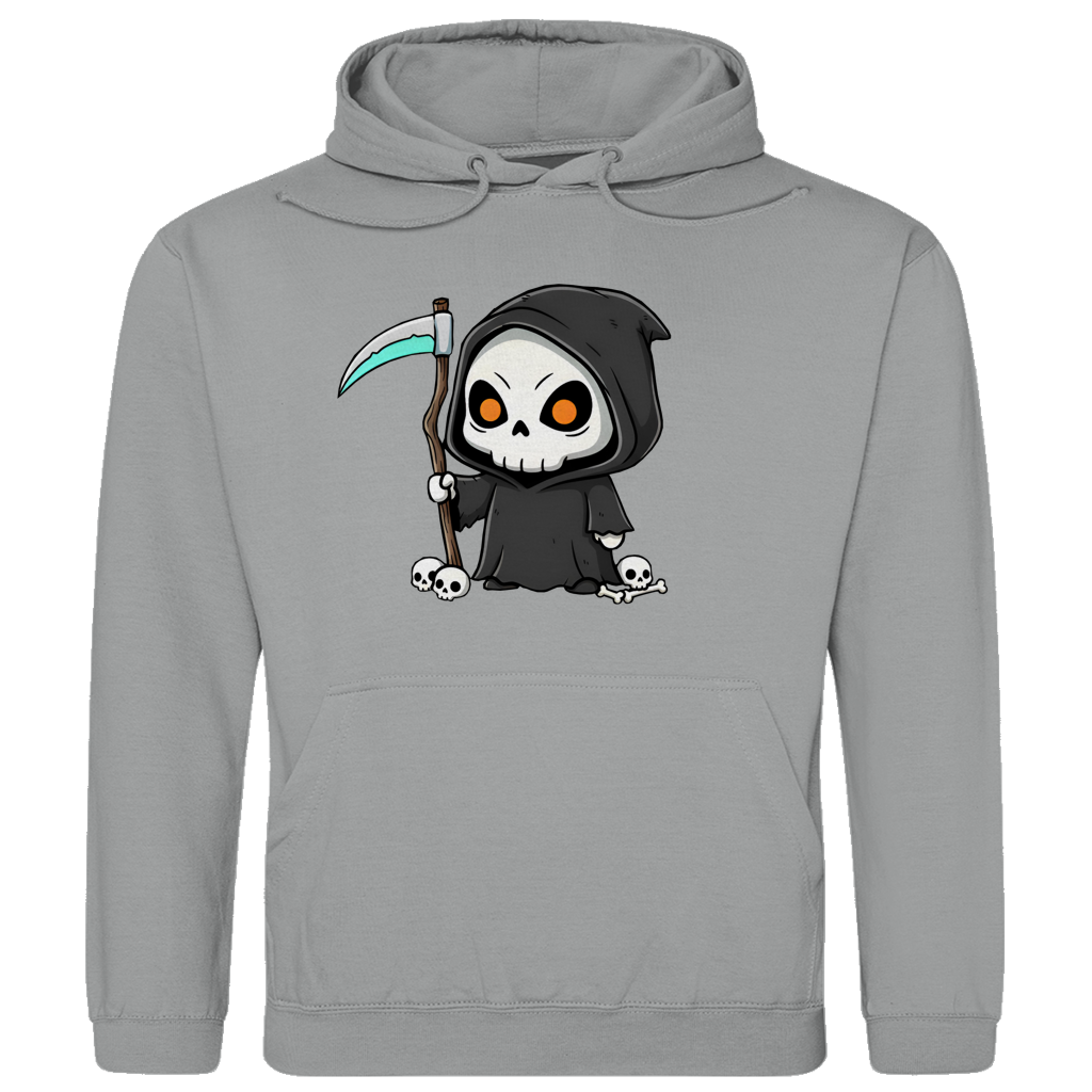 Herren Hoodie Reaper Chibi Sensenmann Kapuzenpullover Pullover Totenkopf Gothic