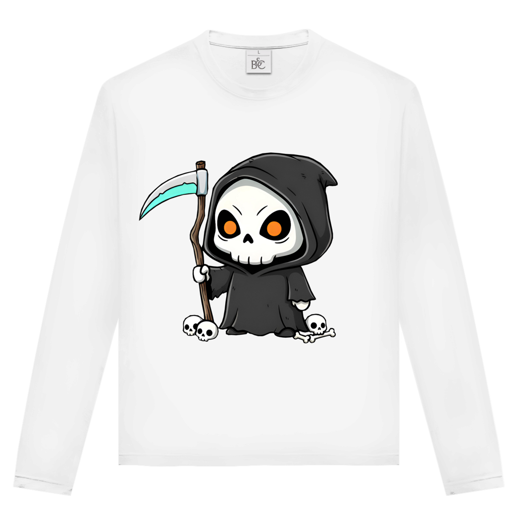 Unisex Langarmshirt Reaper chibi serious look