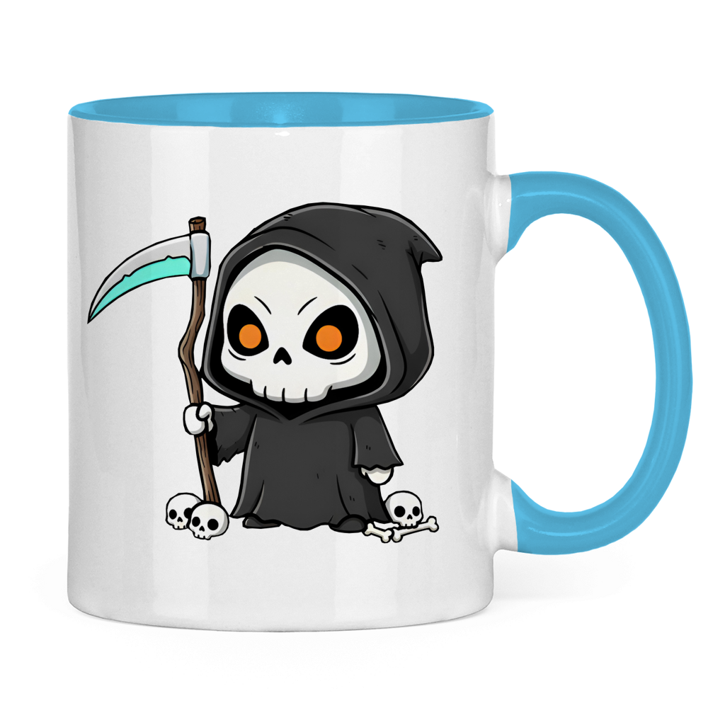 Kaffeetasse Reaper Chibi Serious Look Totenkopf Anime Tasse Buero Geschenk Cute