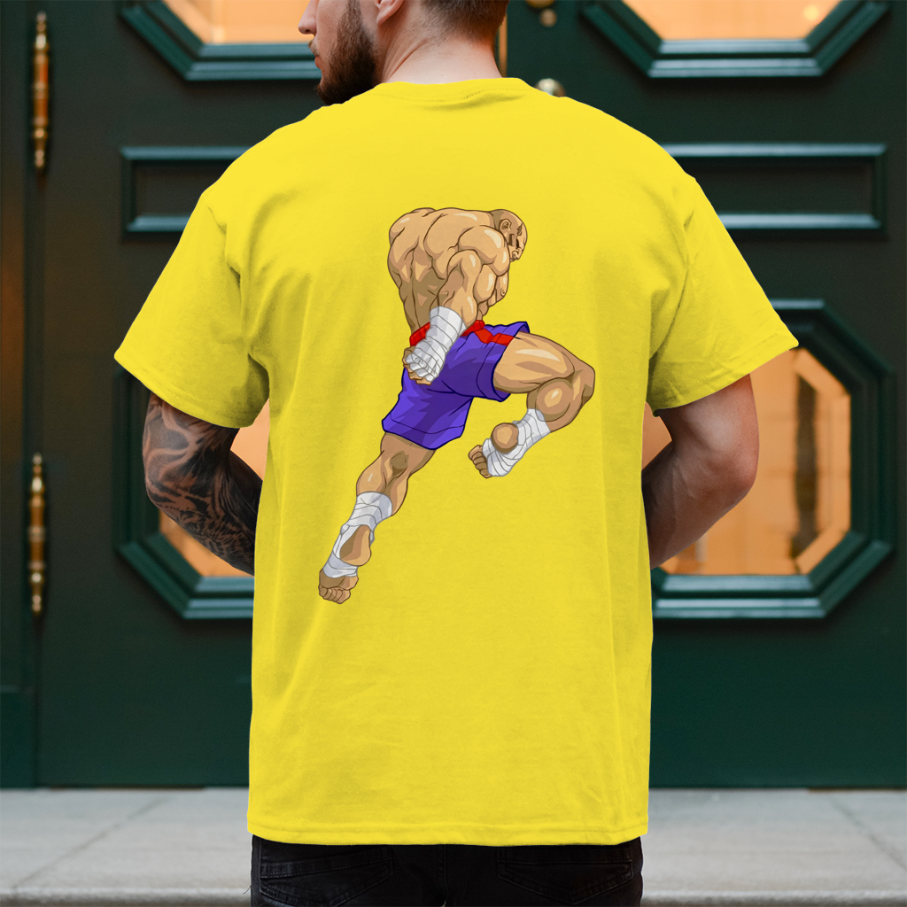 Herren T-Shirt Sagat Muay Thai Kickboxen Kampfsport MMA Boxen Training Gym Sport