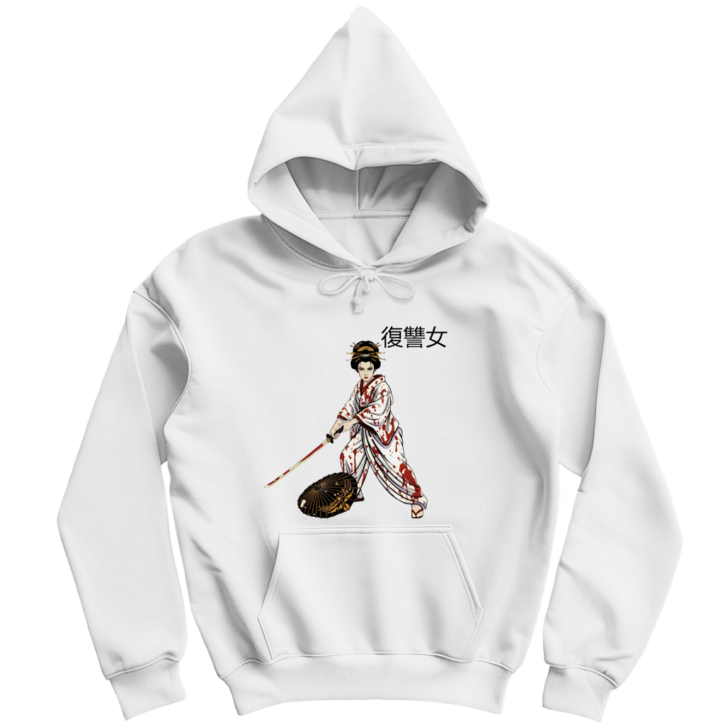 Herren Hoodie Woman of Vengeance - Blut - Rache - Blood - Japan - Kunoichi