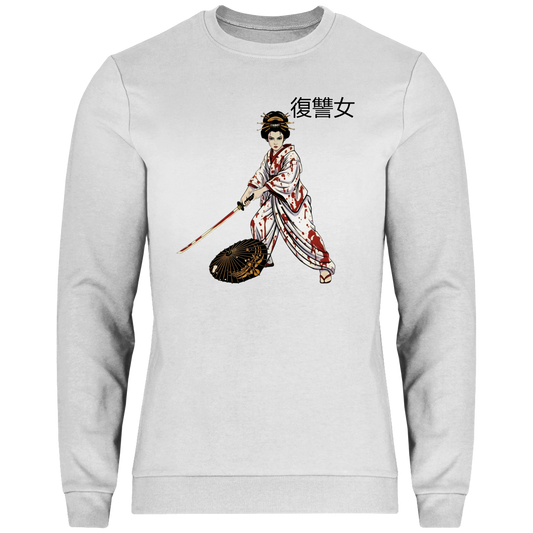 Herren Sweatshirt Woman of Vengeance - Blut - Rache - Blood - Japan - Kunoichi