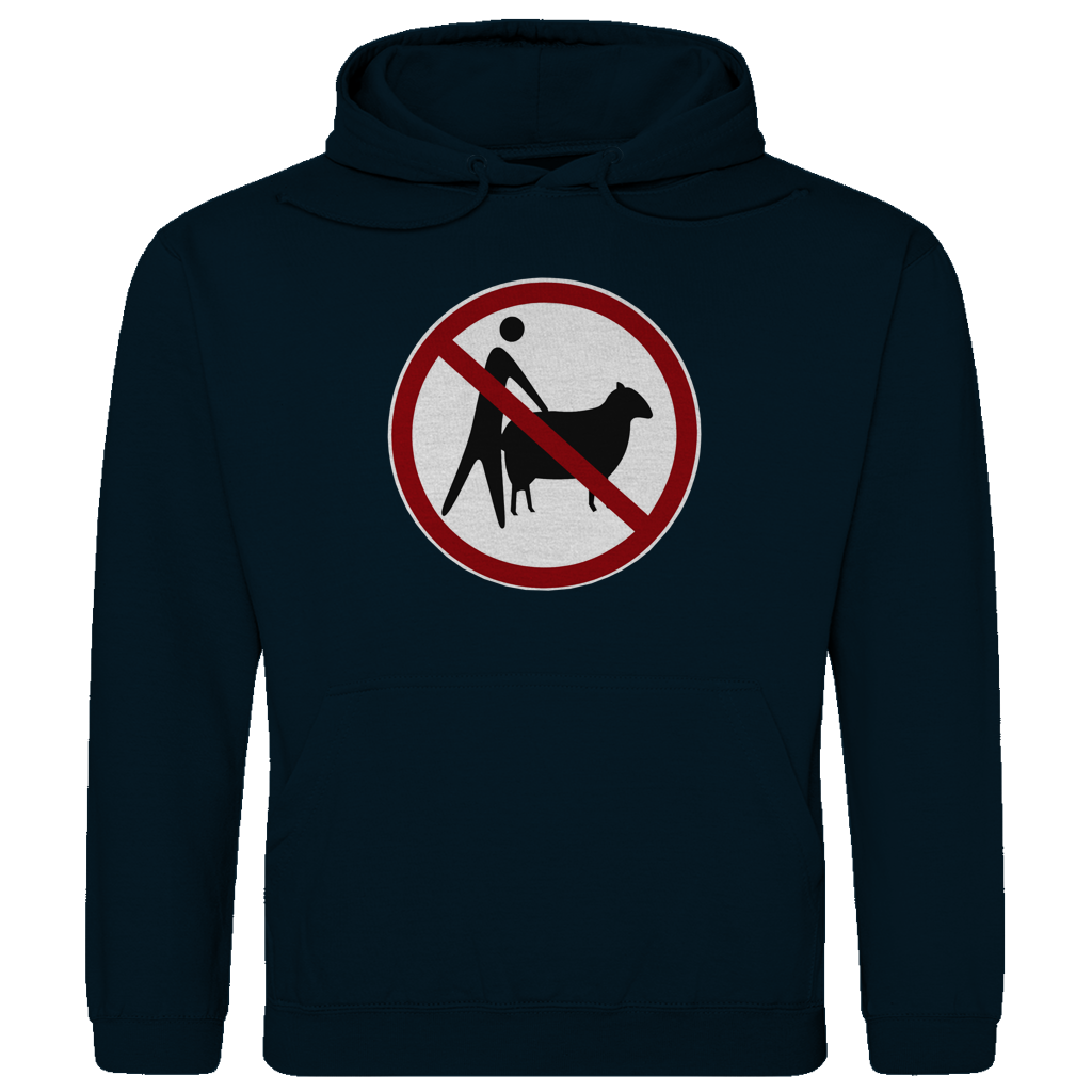 Herren Hoodie no means no - sheep - goat