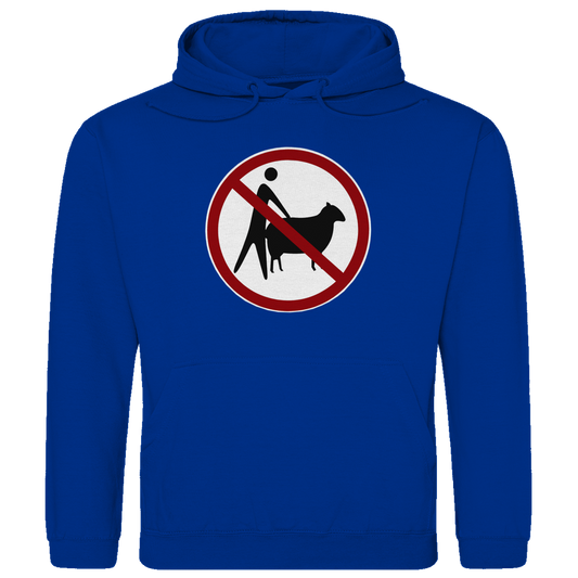Herren Hoodie no means no - sheep - goat