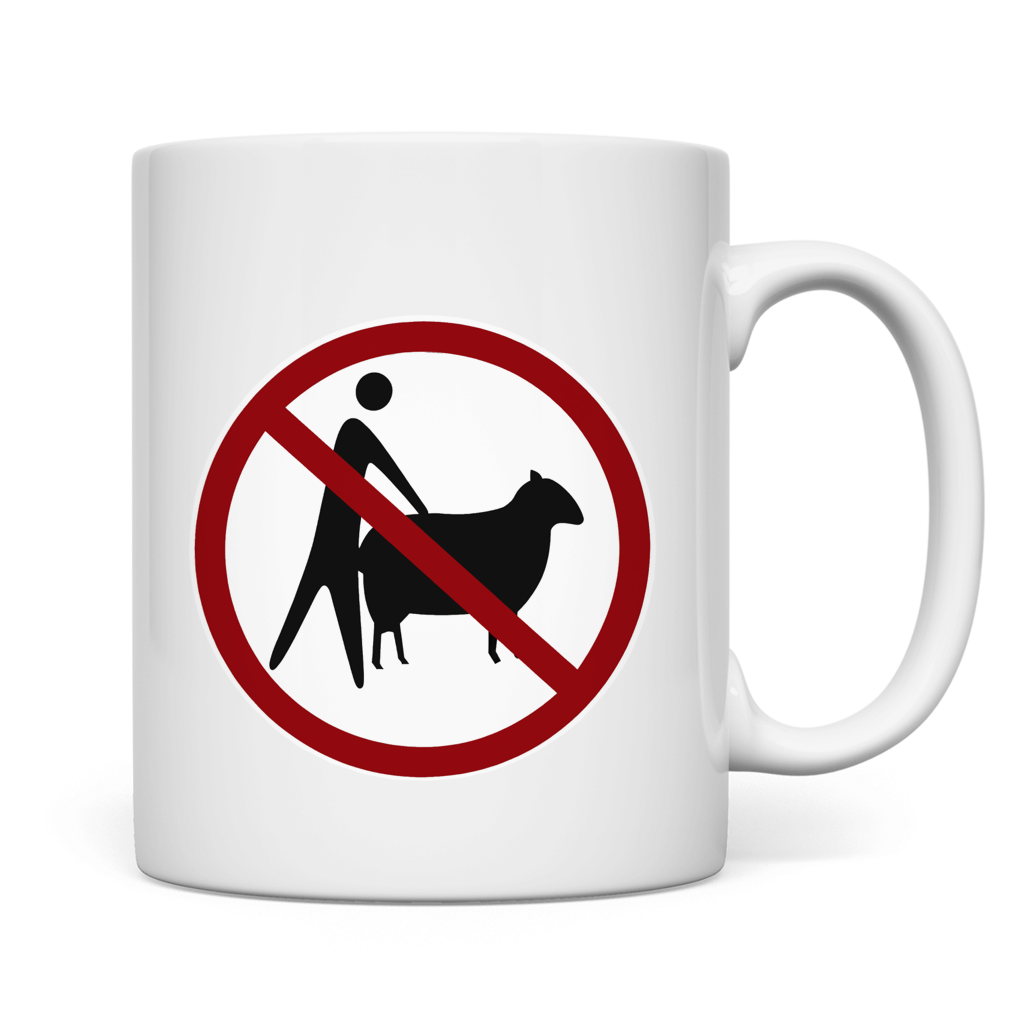Tasse no means no - sheep - goat