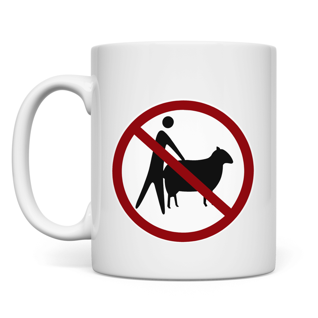 Tasse no means no - sheep - goat