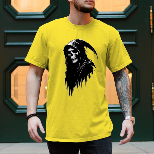 Herren T-Shirt Grim Reaper with Hood