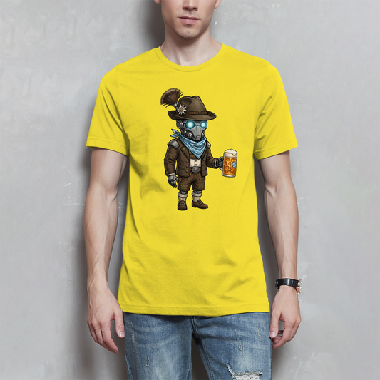 Herren T-Shirt Alpen Space Cowboy Chibiki - Wiesn Oktoberfest