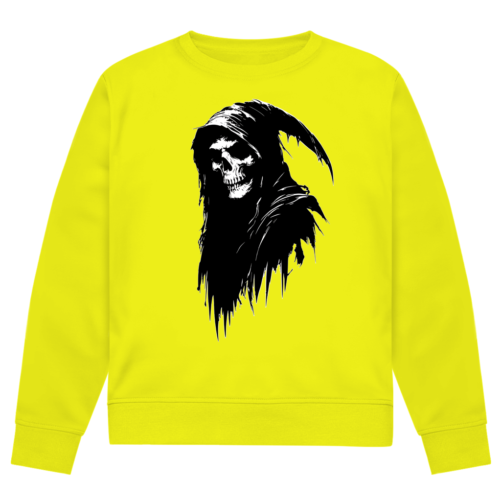 Herren Premium Bio Sweatshirt Grim Reaper with Hood