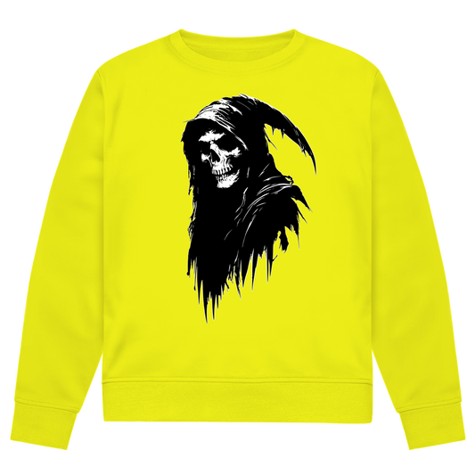 Herren Premium Bio Sweatshirt Grim Reaper with Hood