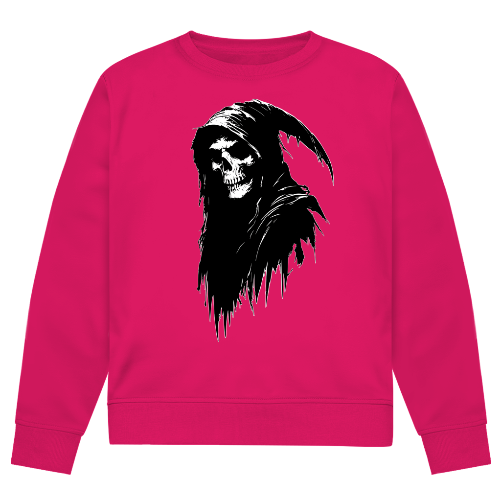 Herren Premium Bio Sweatshirt Grim Reaper with Hood