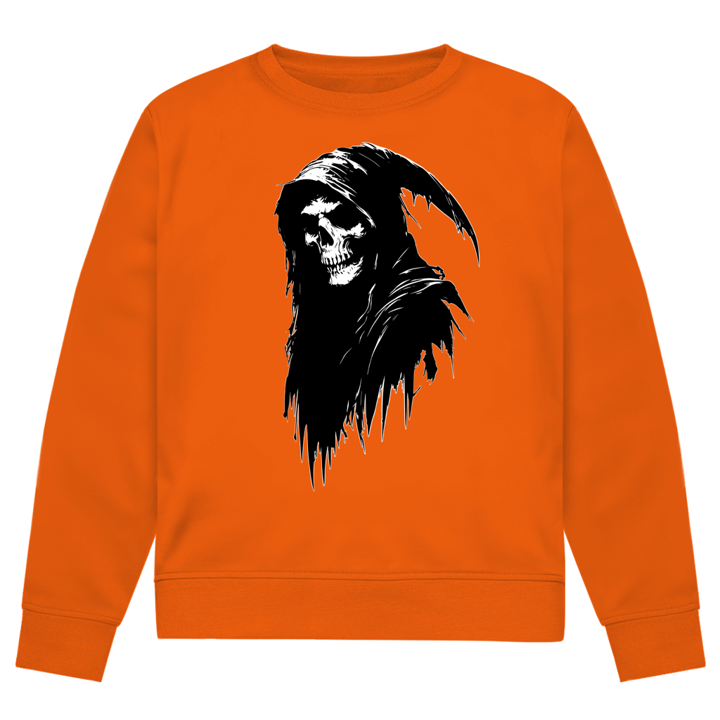 Herren Premium Bio Sweatshirt Grim Reaper with Hood