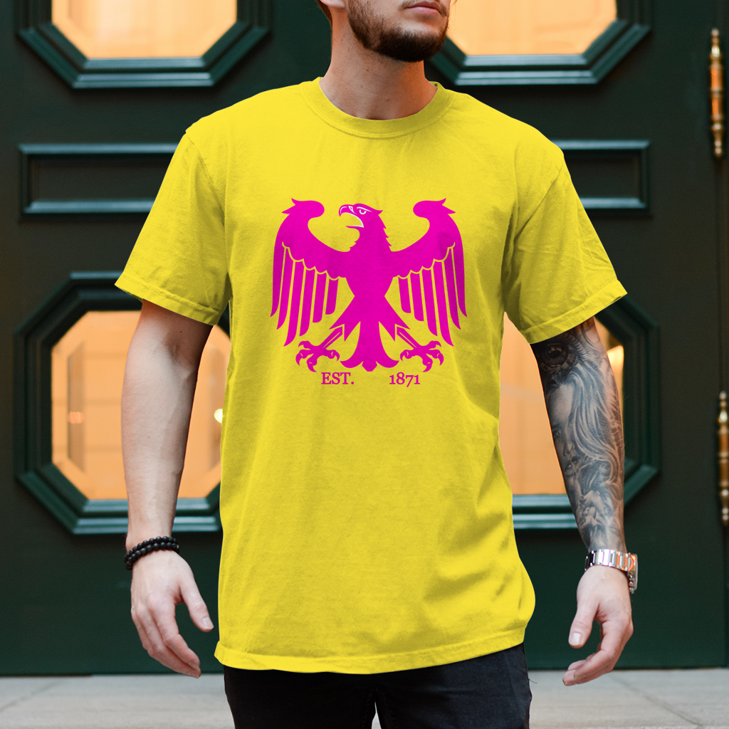 Herren T-Shirt Adler Pink Est. 1871 Germany