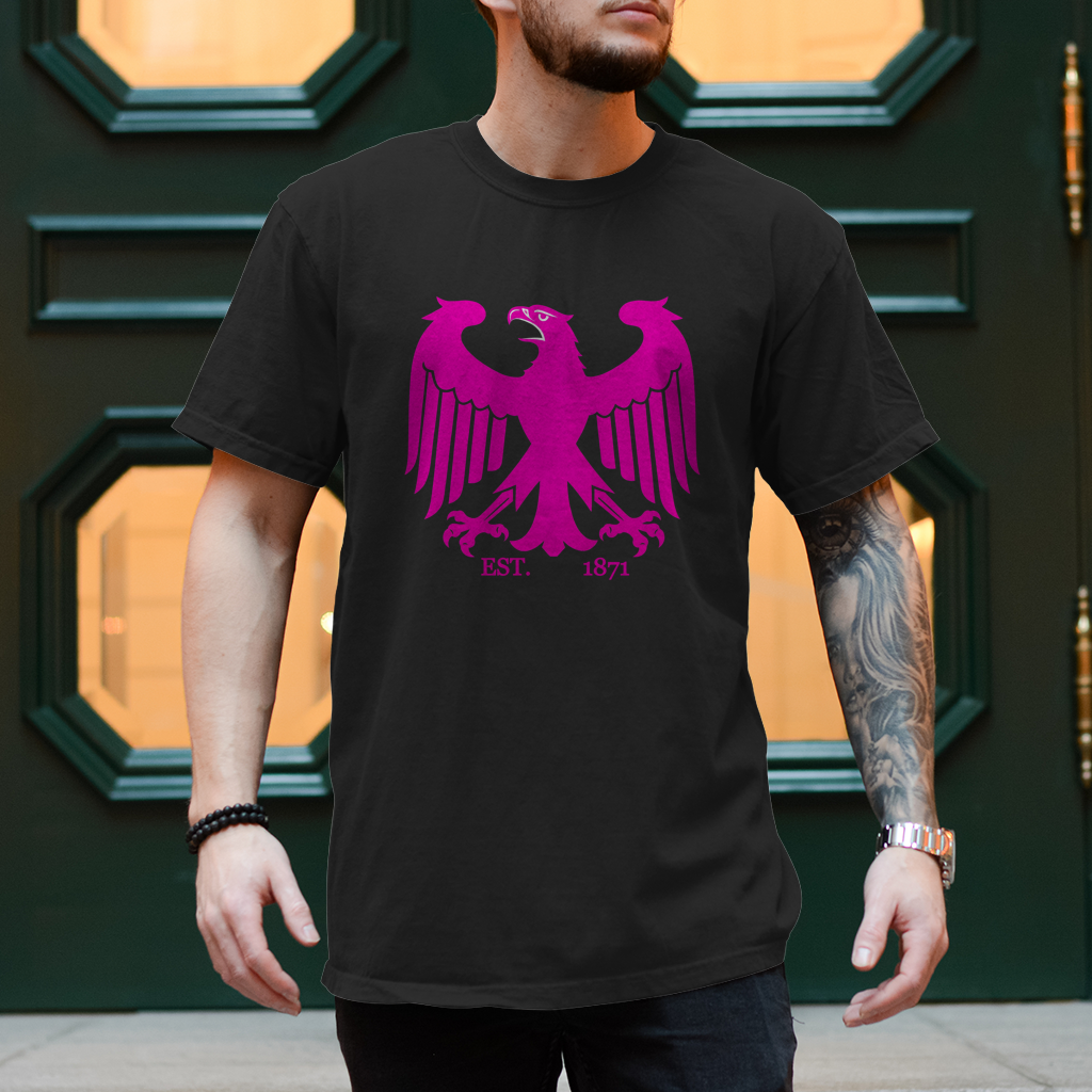 Herren T-Shirt Adler Pink Est. 1871 Germany