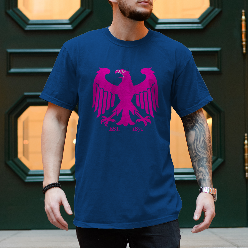 Herren T-Shirt Adler Pink Est. 1871 Germany