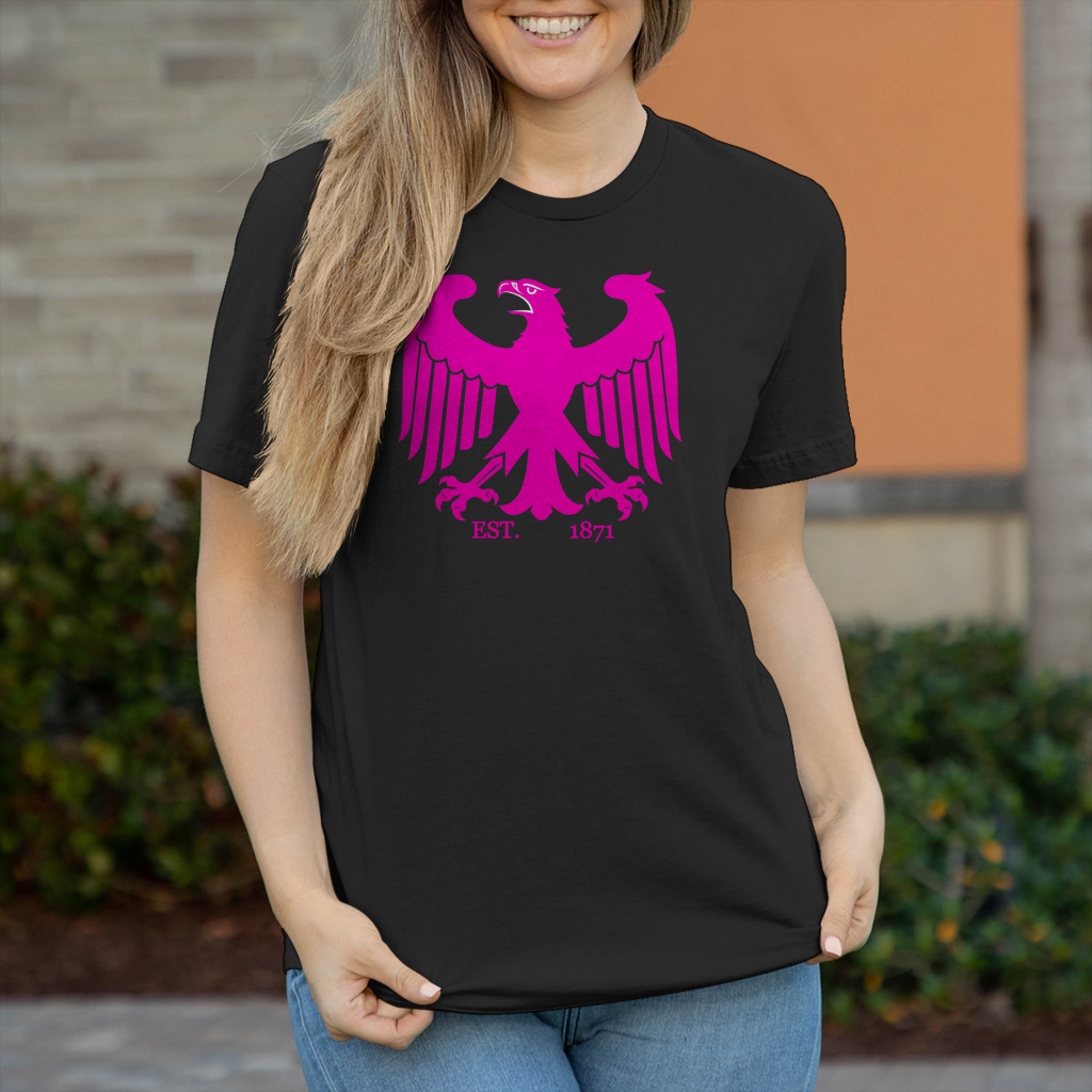 Damen T-Shirt Adler Pink Est. 1871 Germany
