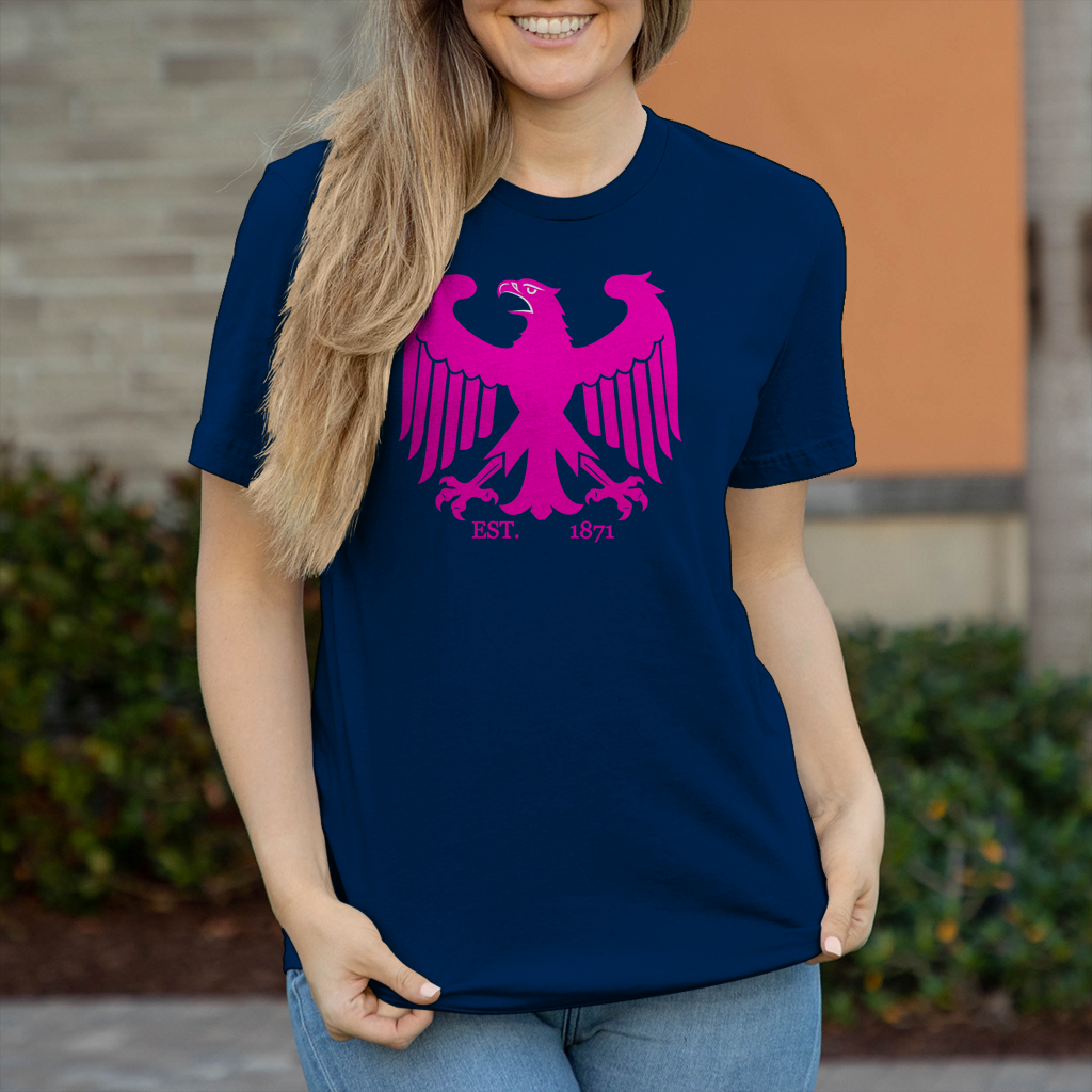 Damen T-Shirt Adler Pink Est. 1871 Germany