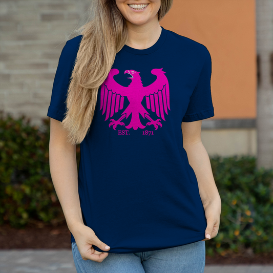 Damen T-Shirt Adler Pink Est. 1871 Germany