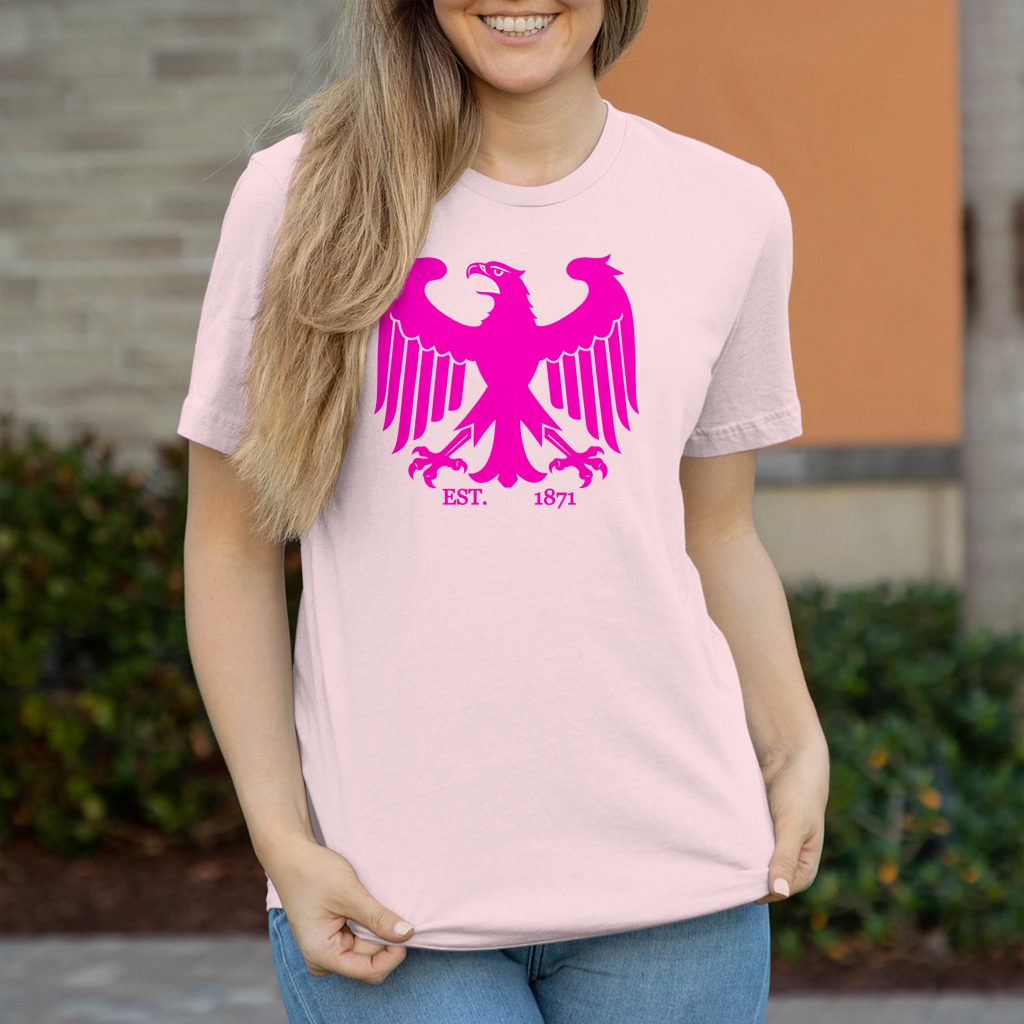 Damen T-Shirt Adler Pink Est. 1871 Germany