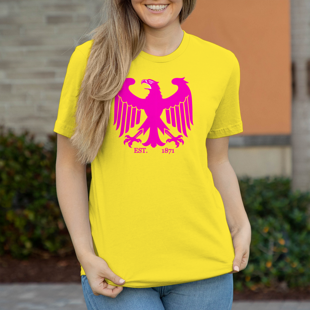Damen T-Shirt Adler Pink Est. 1871 Germany
