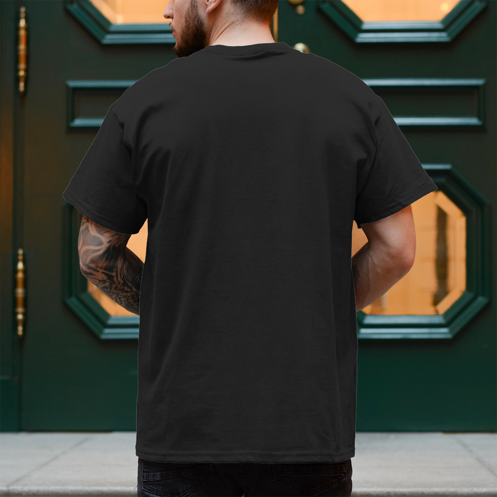 Herren T-Shirt Hell Born Watcher Black Dark Goth Devil Demon
