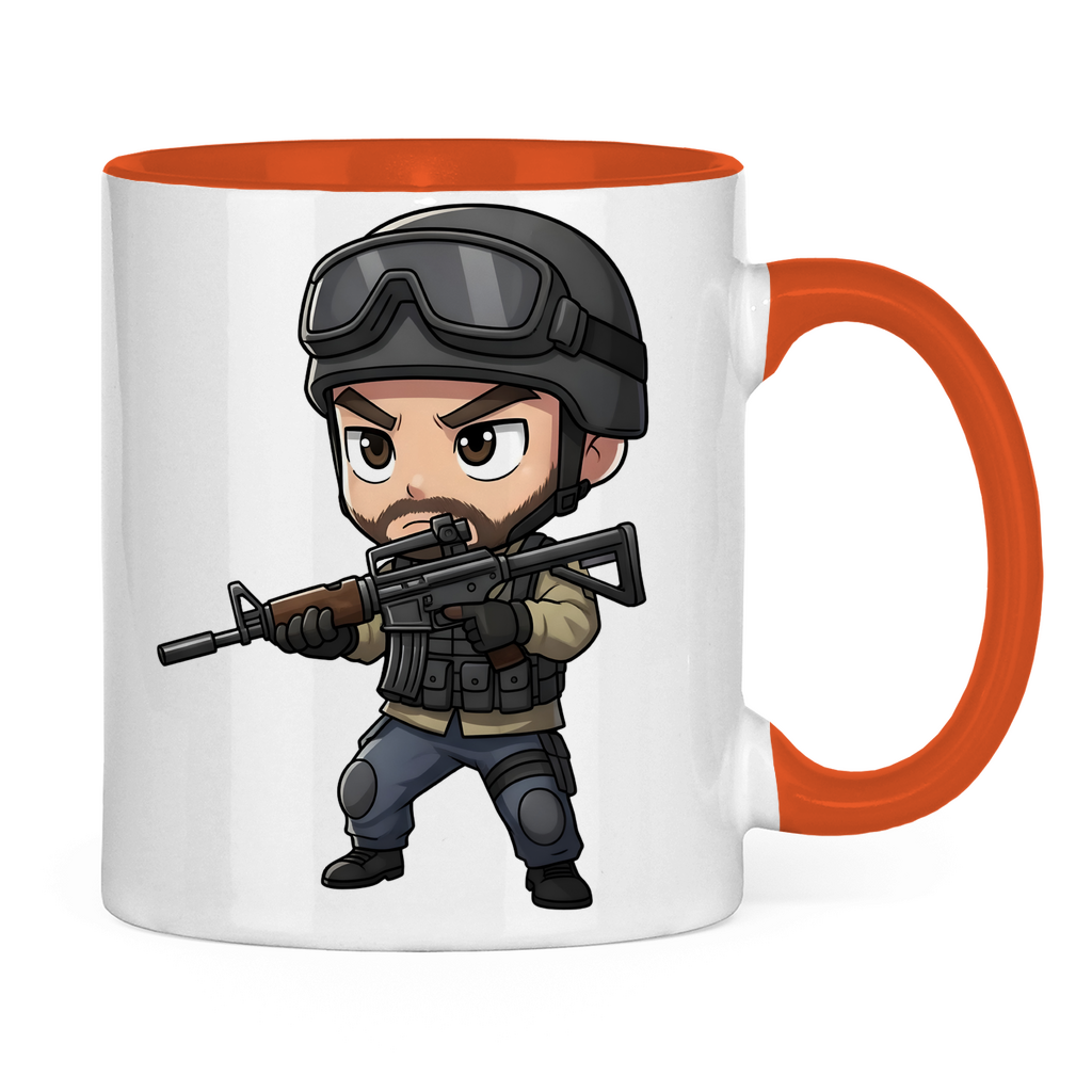 Tasse zweifarbig Soldier Police Counter Strike Chibiki Special Force