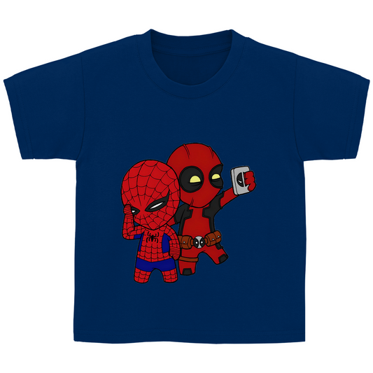 Kinder Basic T-Shirt Spidey Deadpool Chibiki
