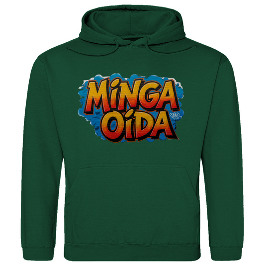 Herren Hoodie Minga Oida Grafitti