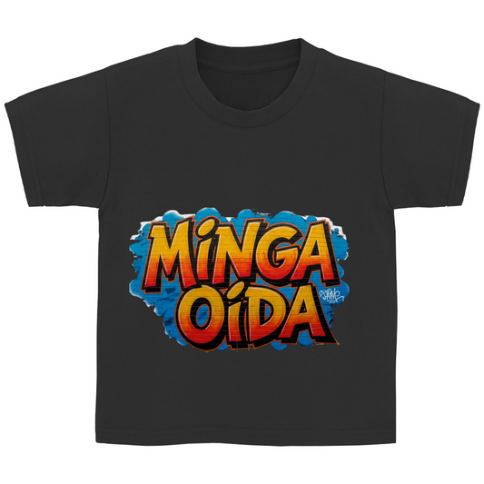 Kinder Basic T-Shirt Minga Oida Grafitti