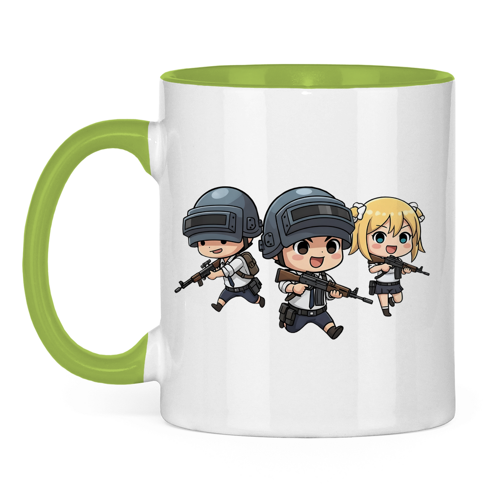 Tasse zweifarbig Battle Royal PUBG Chibiki
