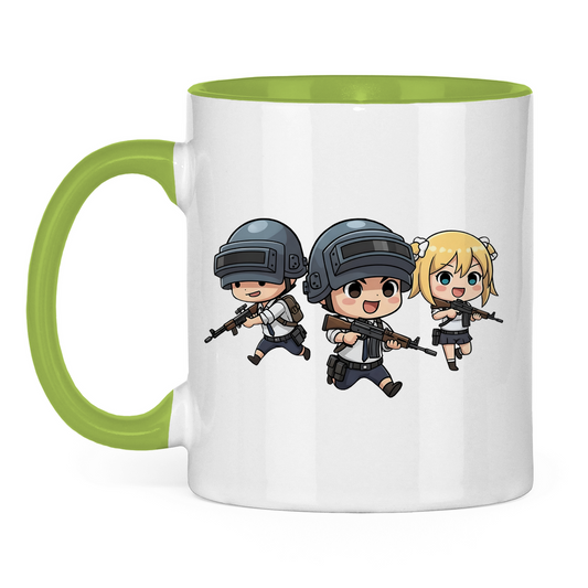 Tasse zweifarbig Battle Royal PUBG Chibiki