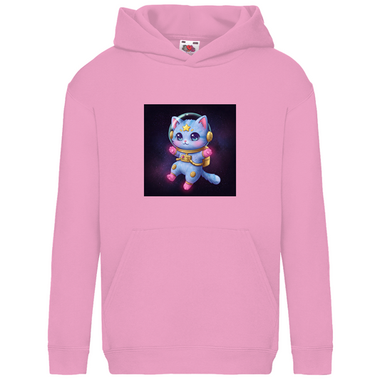 Kids Basic Hoodie Space Kitty - Meow